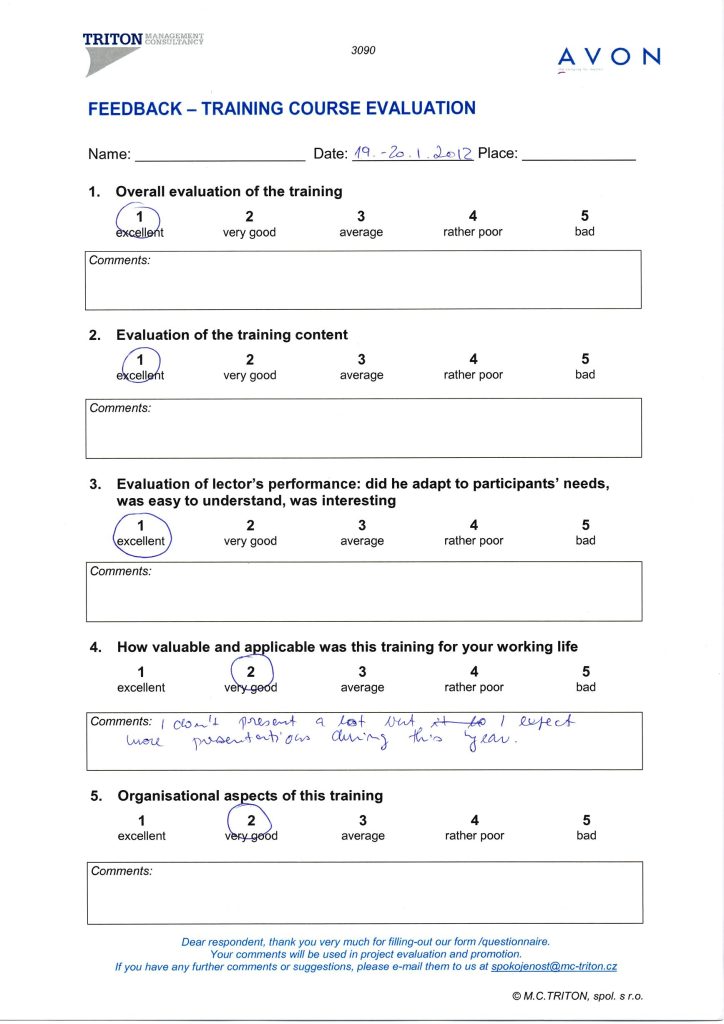 Evaluation form scan #028