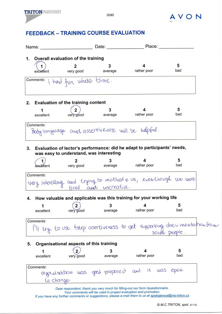 Evaluation form scan #029