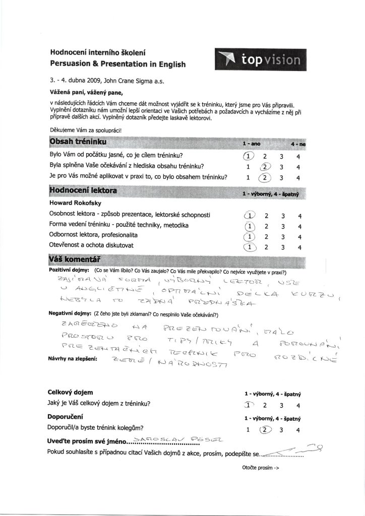 Evaluation form scan #077