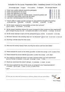 Evaluation form scan #098