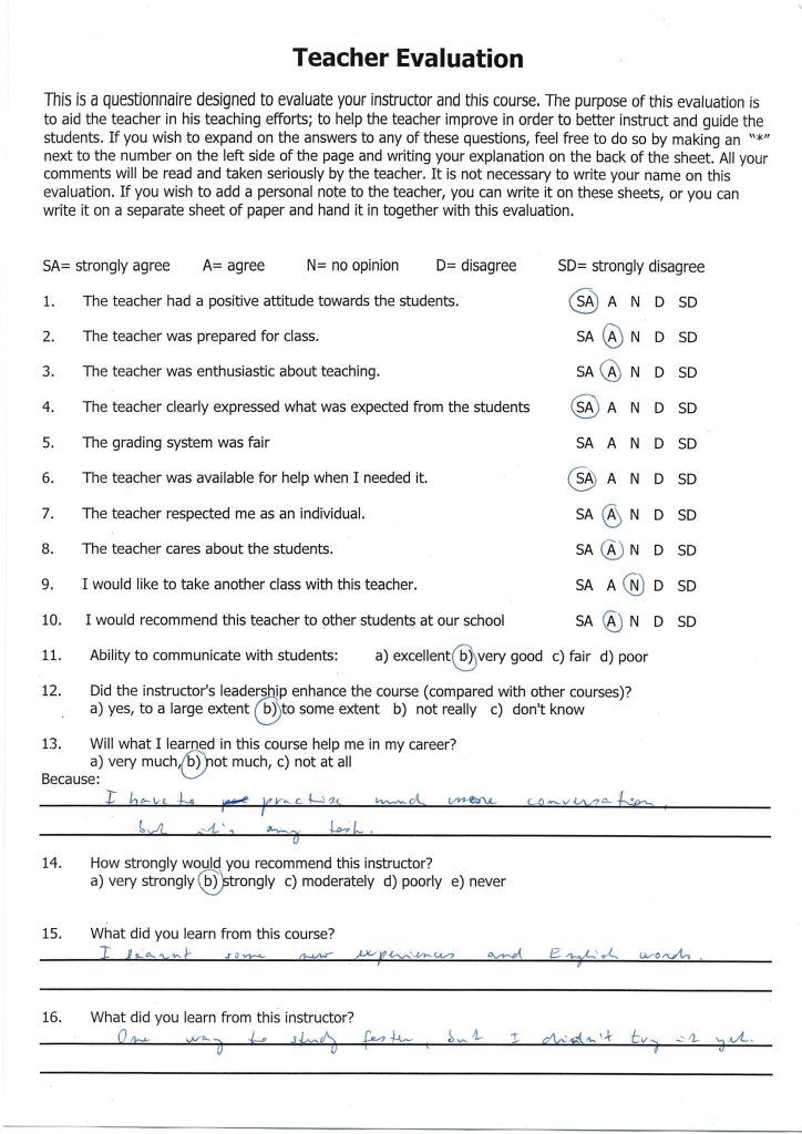 Evaluation form scan #108