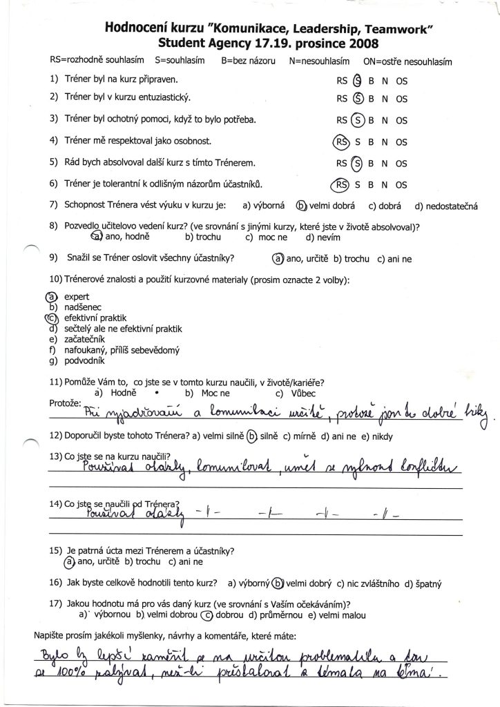 Evaluation form scan #111