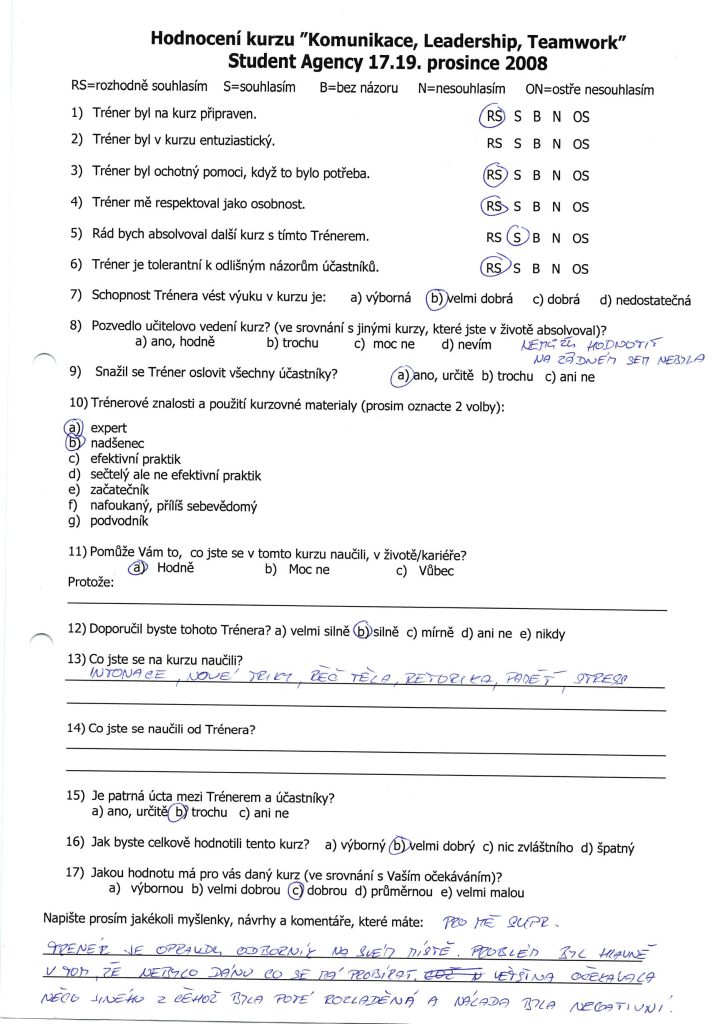 Evaluation form scan #115