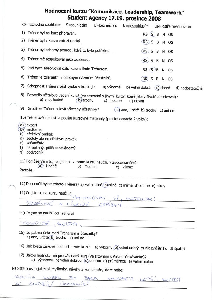 Evaluation form scan #119
