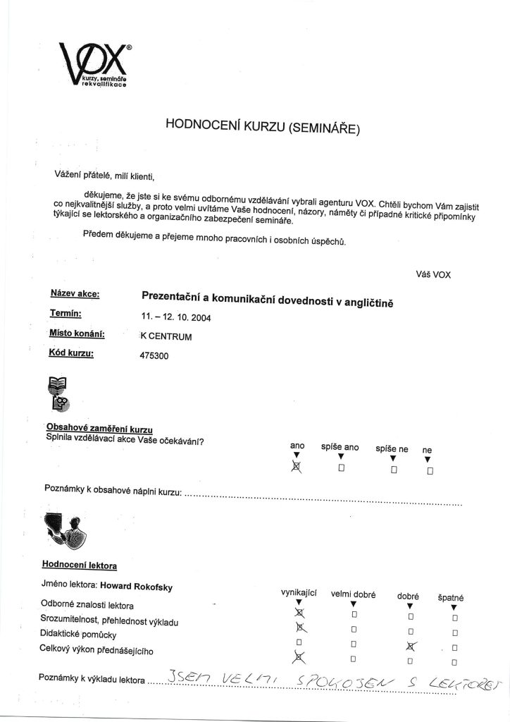 Evaluation form scan #121