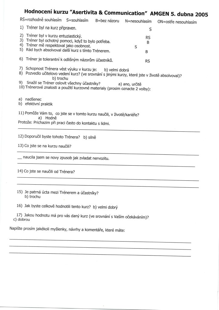 Evaluation form scan #123