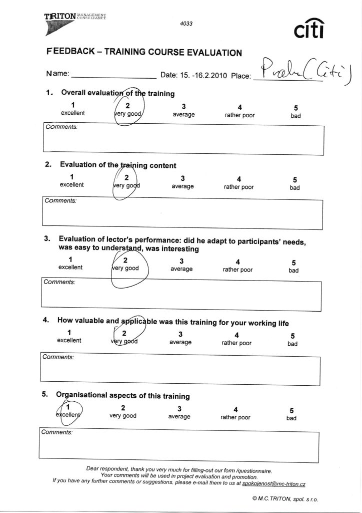 Evaluation form scan #133