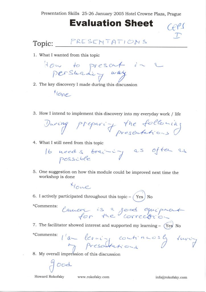 Evaluation form scan #145