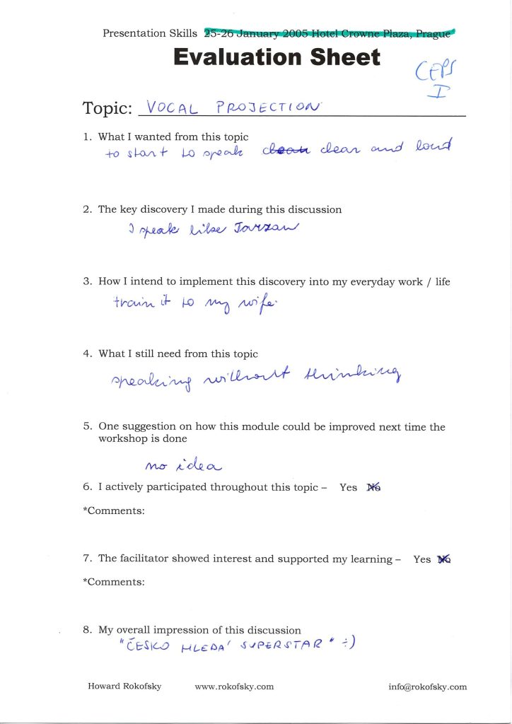 Evaluation form scan #146