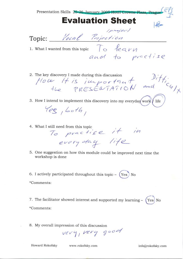 Evaluation form scan #147