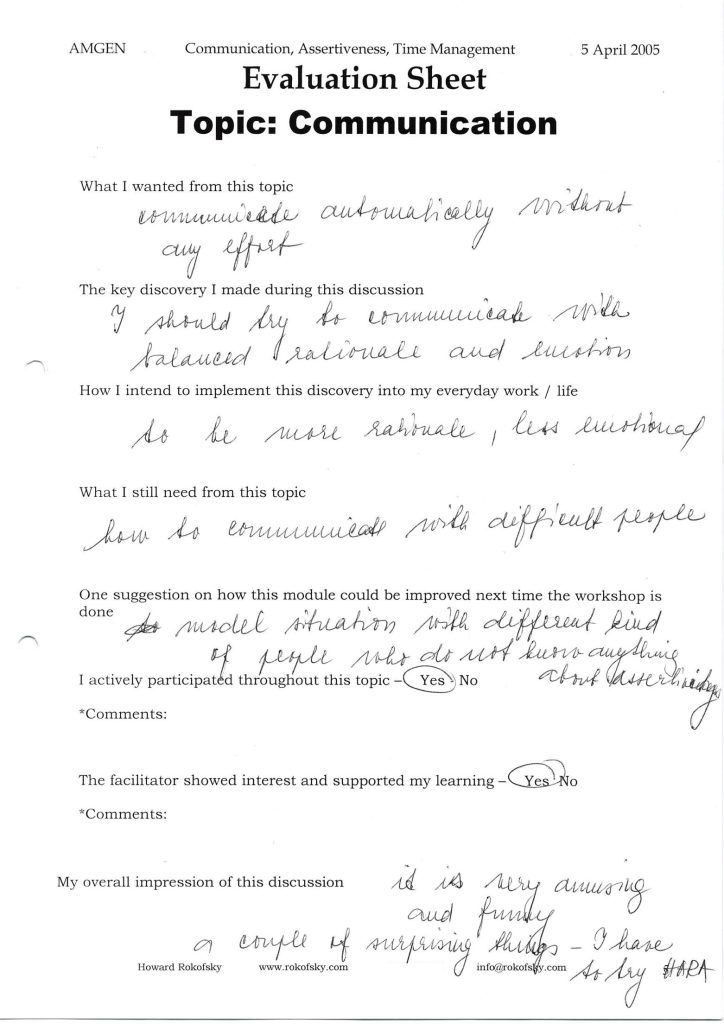 Evaluation form scan #068
