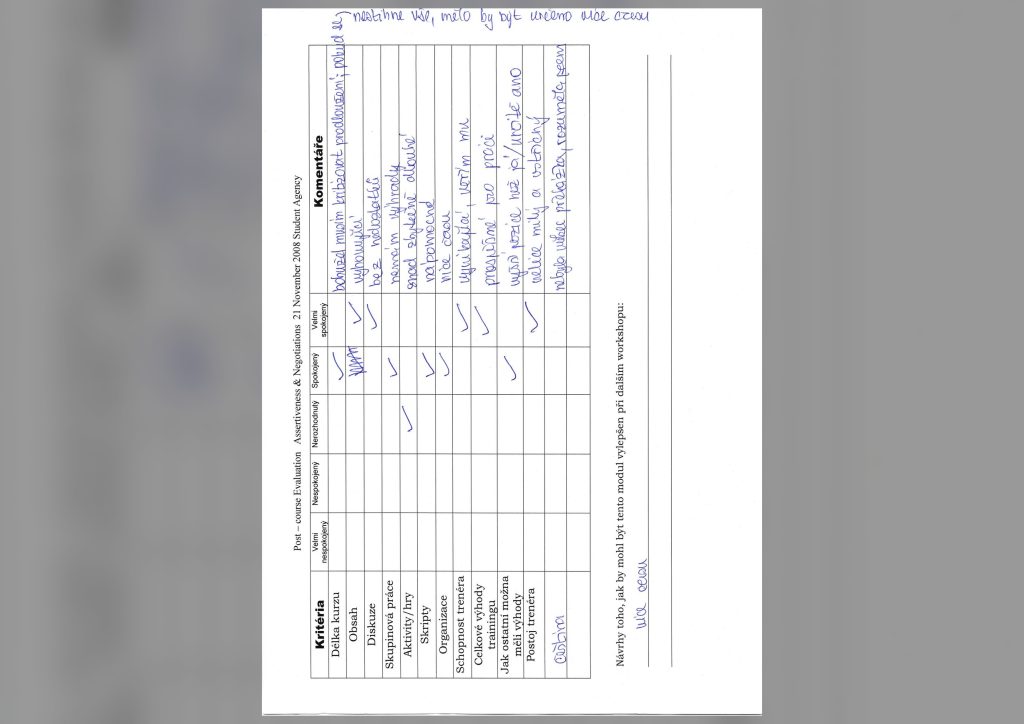 Evaluation form scan #159