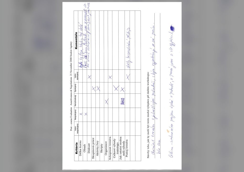Evaluation form scan #161