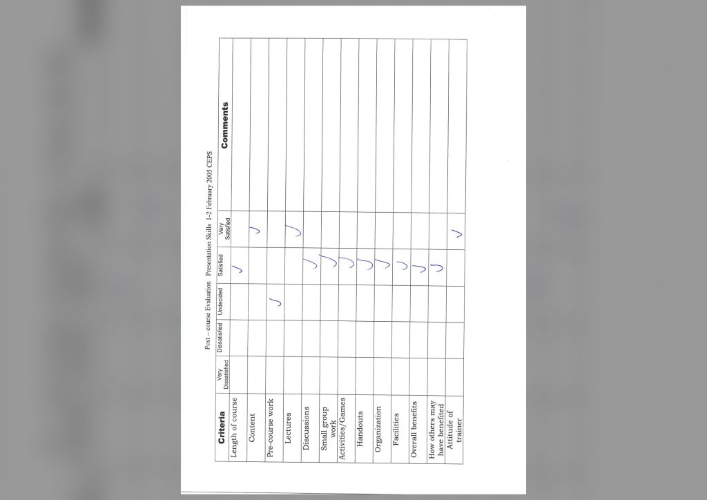 Evaluation form scan #169