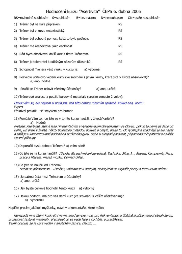 Evaluation form scan #174